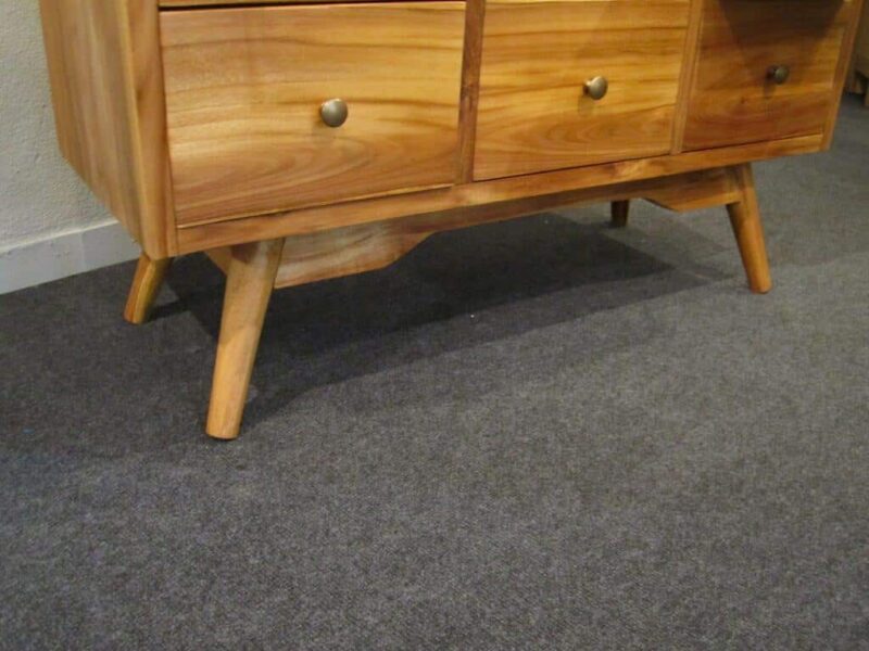 schubladenkommode aus teakholz buffet 90cm schubladenschrank schrank ad1602 – bild 9