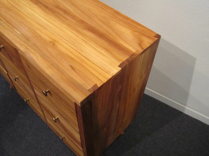schubladenkommode aus teakholz buffet 90cm schubladenschrank schrank ad1602 – bild 6