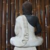 buddha sitzend lavastein 60 cm figur feng shui meditation skulptur lotus