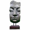 buddha gesicht 70 cm maske standmaske kopf gold/braun stein feng shui