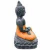 BUDDHA sitzend Lavastein 40 cm Figur Feng Shui Meditation Skulptur Lotus