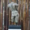 büste mann torso figur statue antik lavastein asian skulptur garten deko k034