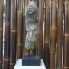 büste mann torso figur statue antik lavastein asian skulptur garten deko k034