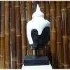 buddha kopf lavastein feng shui zen stein skulptur k030
