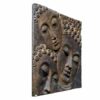 Buddha Kopf Gesicht Wandrelief Figur Lavastein antik asian Deko k038