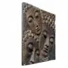 buddha kopf gesicht wandrelief figur lavastein antik asian deko k038