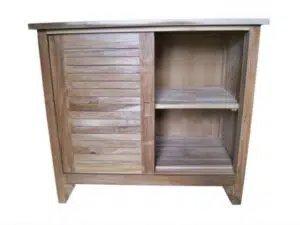 Badschrank Teakholz Elena Holzschrank Badezimmerschrank
