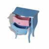 Holzkommode Shabby Klavierlack Dalia Mahagoni Barock Schubladenkommode