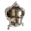 spiegel claudia mahagoni barockstil silber
