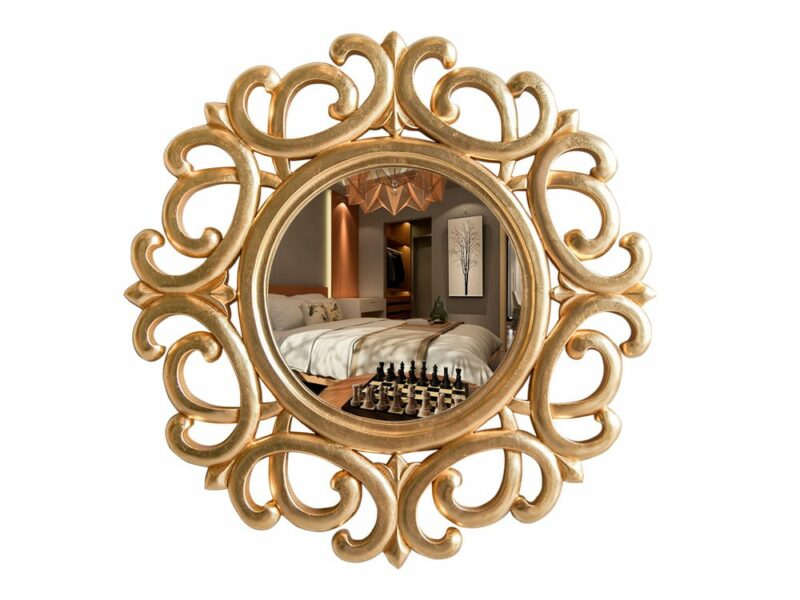 spiegel mahaghoni barock stil lara gold