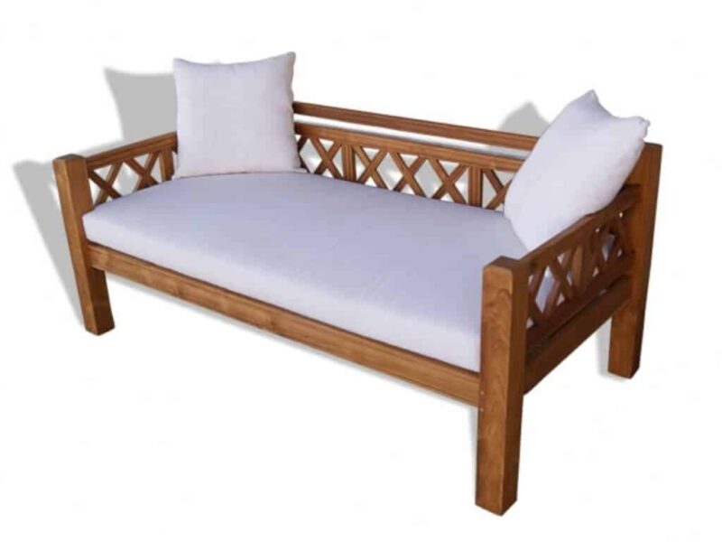 holzcouch atri aus teakholz parkbank gartenmöbel gartenbank sitzbank