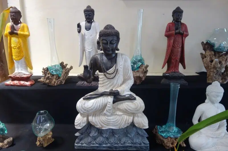 Buddha stein statue skulptur asie steinfigur deko
