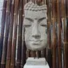 buddha gesicht stein statue skulptur asie steinfigur deko k055