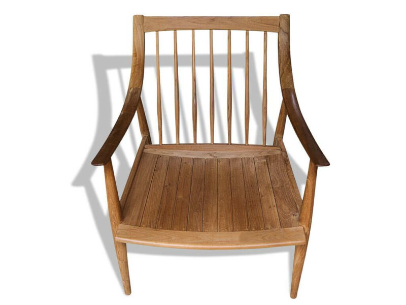 lazy chair cameo aus teakholz relaxstuhl gartensessel lehnstuhl indoor-outdoor di2931 – bild 2