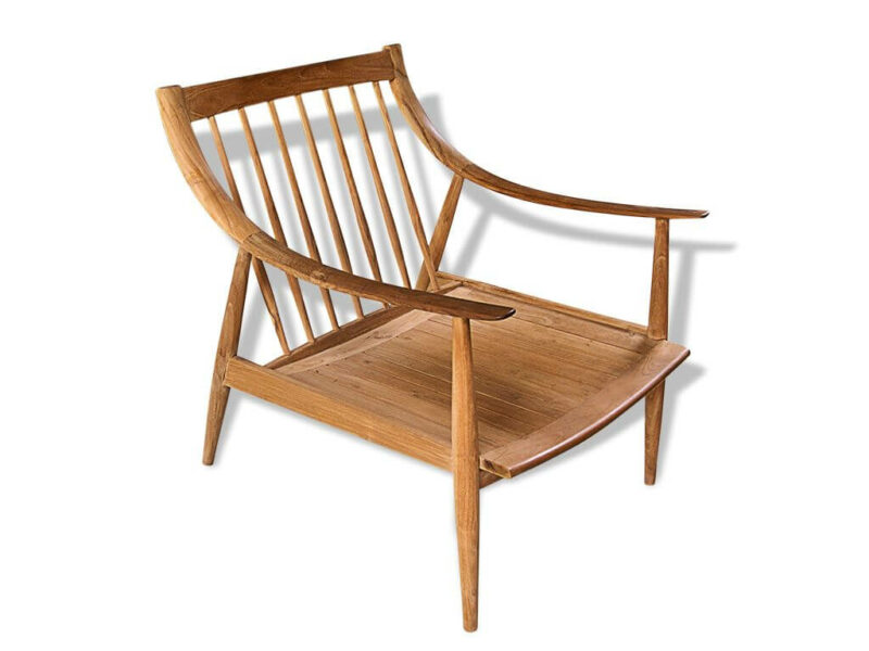 lazy chair cameo aus teakholz relaxstuhl gartensessel lehnstuhl indoor-outdoor di2931 – bild 4