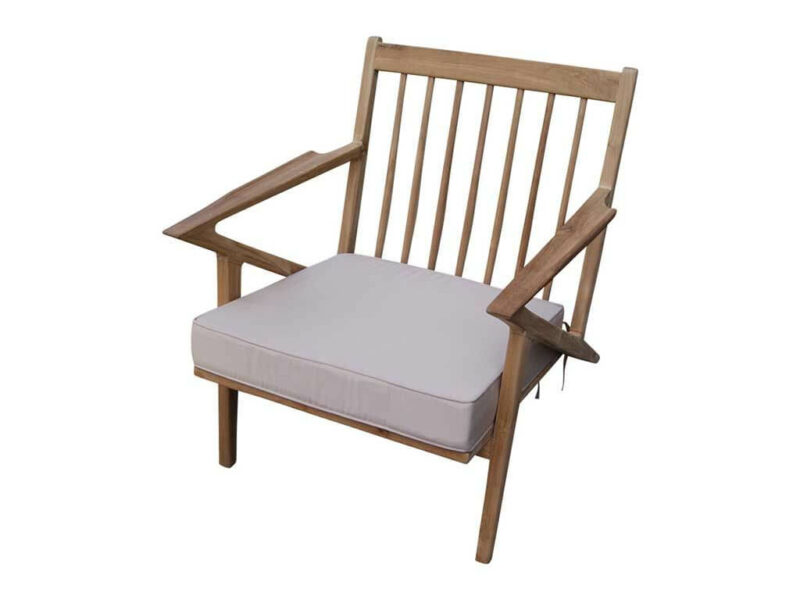 lazy chair fiore aus teakholz relaxstuhl gartensessel lehnstuhl indoor-outdoor di2934