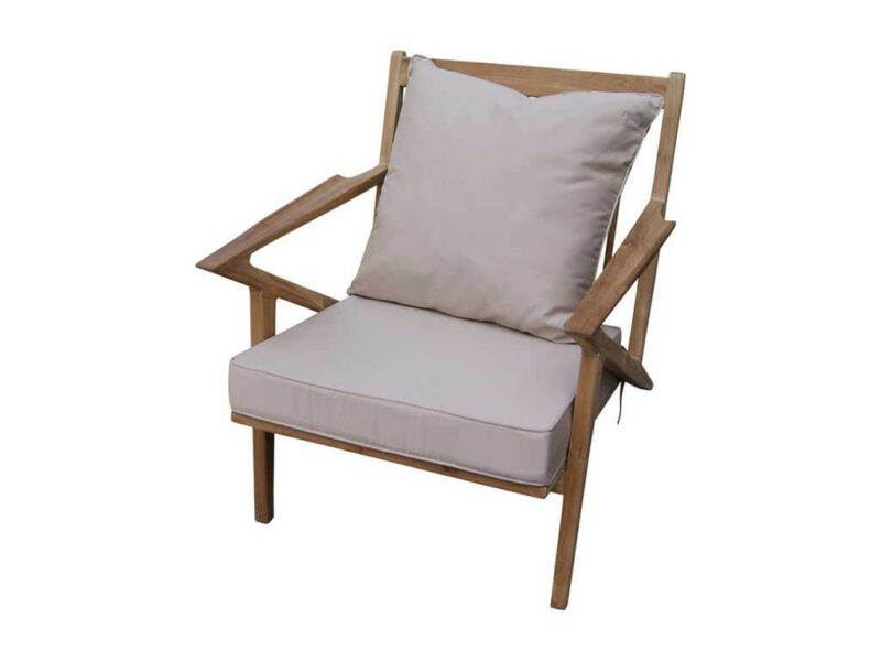 lazy chair fiore aus teakholz relaxstuhl gartensessel lehnstuhl indoor-outdoor di2934 – bild 2