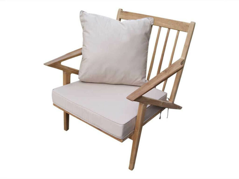 lazy chair fiore aus teakholz relaxstuhl gartensessel lehnstuhl indoor-outdoor di2934 – bild 3