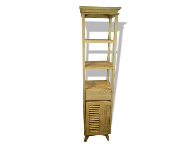 hochschrank turin  39 teakholz badezimmer hochschrank badschrank  rbk2331 – bild 2