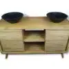 km3443 badmoebel teak holz teakfarbe unterschrank 140cm waschtisch bia double 2