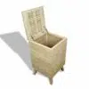 km3453 badmoebel teak holz teakfarbe 40cm laundry box belina 2