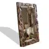 g148 massivholz teakholz holzspiegel wandspiegel flurspiegel deko handgefertigt 180cm spiegel 3