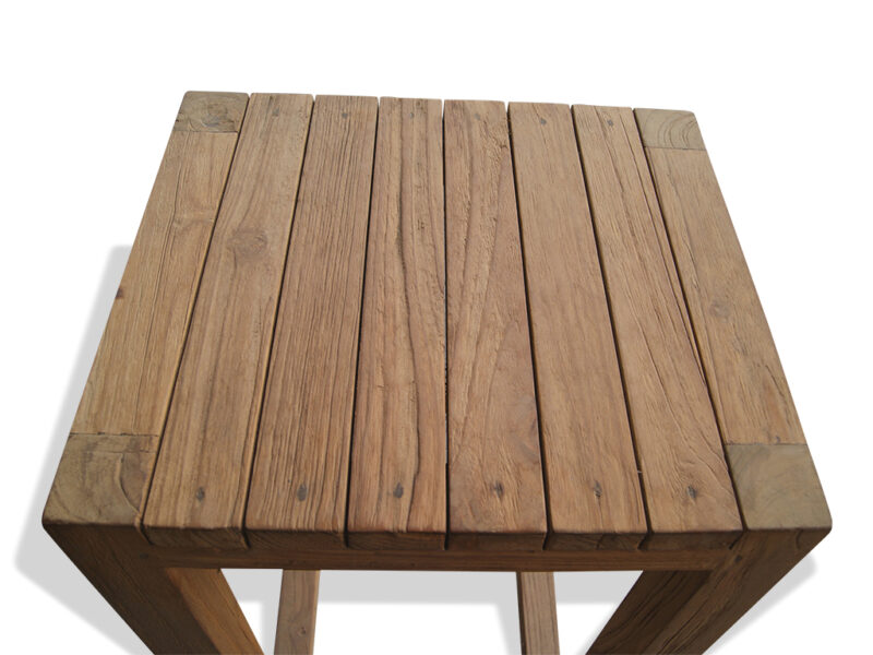barstuhl pera - massivholz 45cm gartenstuhl teakholz ls2540 – bild 2