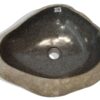 Naturstein Flussstein Waschbecken 47cm