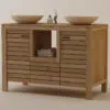 km3461 badmoebel teak holz teakfarbe unterschrank 120cm waschtisch gandia 1
