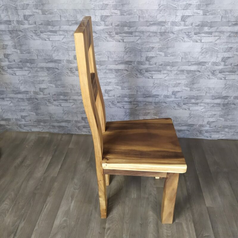 küchenstuhl aus suar-akazienholz massivholz esszimmerstuhl holzstuhl g232 – bild 6