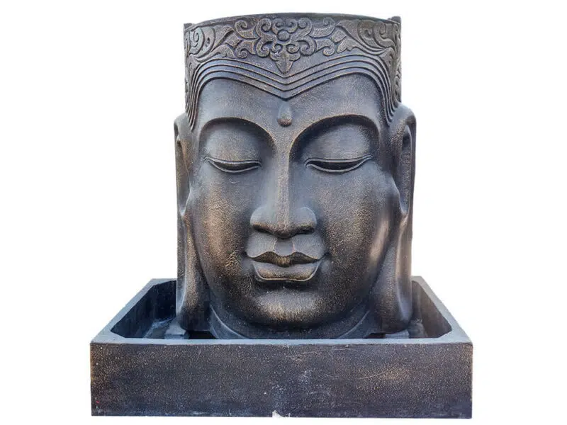 buddha kopf brunnen 100cm