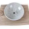 Waschbecken aus Marmor weiß Creme