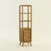 rbk2364 hochschrank teakholz 185cm badmoebel set turin 06 1 badmöbel set doppel waschtisch hochschrank spiegel teakholz