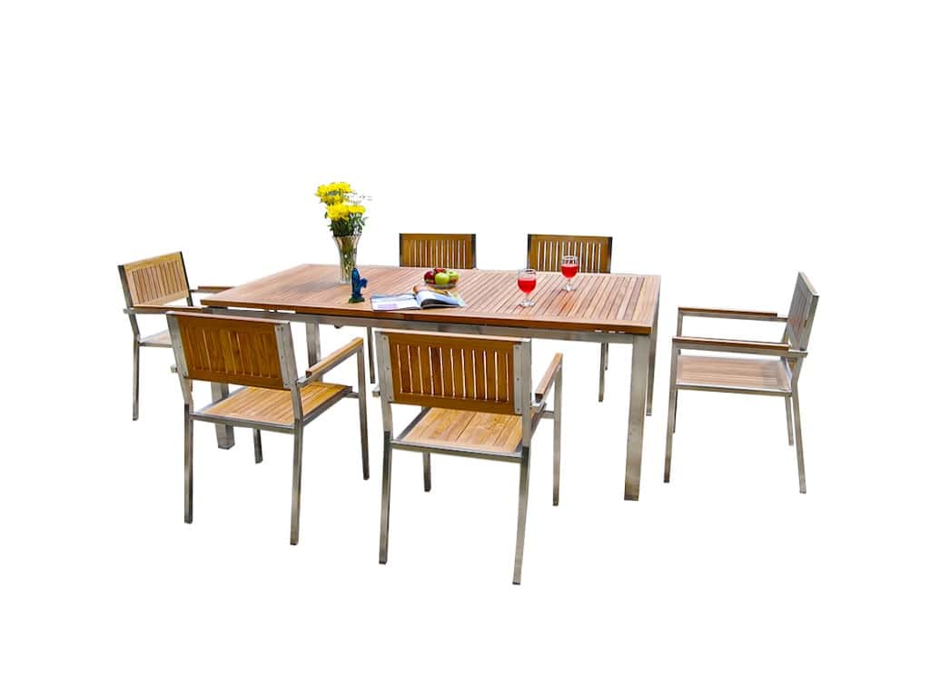 Gartenmobel Set Venedig 02 Gartentisch Gartenstuhl Teak Hotel Gastro