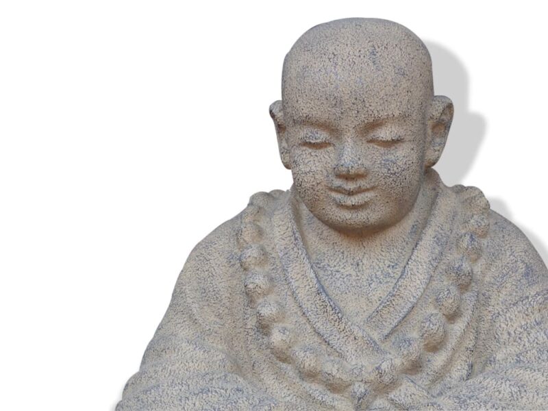 buddha stein statue lavastein skulptur shaolin 100cm asia steinfigur deko k054 – bild 2