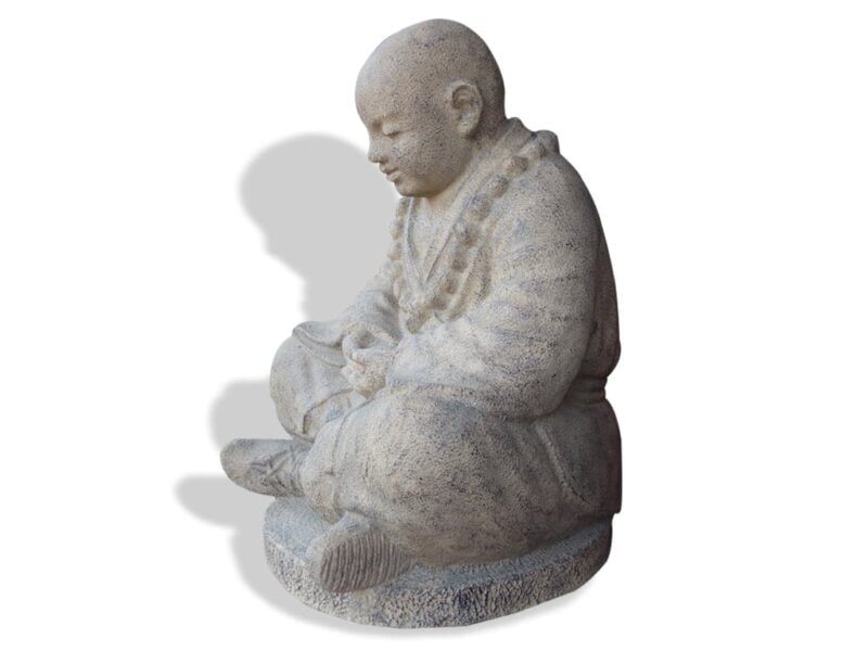 buddha stein statue lavastein skulptur shaolin 100cm asia steinfigur deko k054 – bild 3