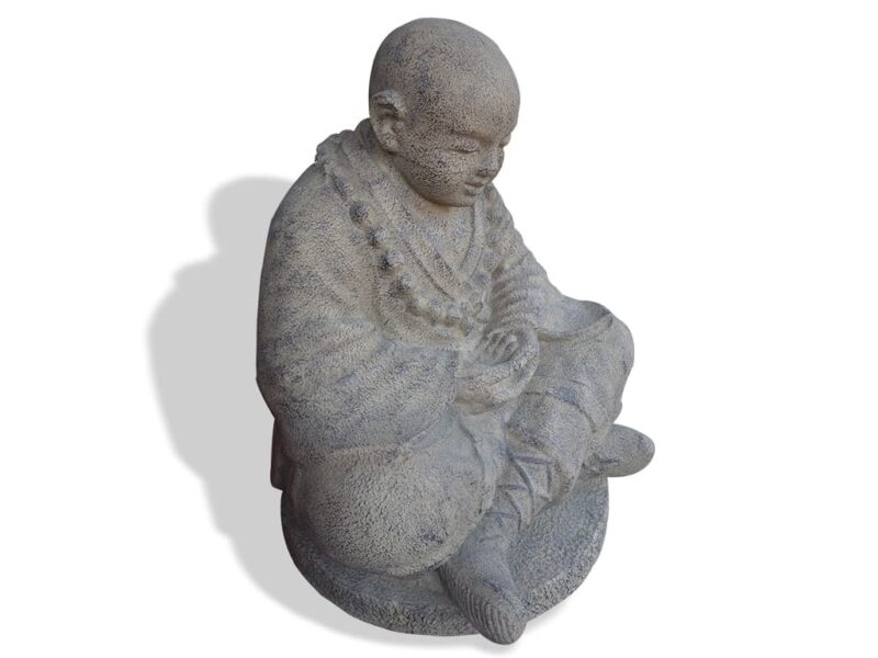 buddha stein statue lavastein skulptur shaolin 100cm asia steinfigur deko k054 – bild 4