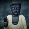 k074 buddha stein statue skulptur asie steinfigur stehen 2