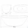 rbb3004 terrazzo badewanne oval steinwanne freistehende spa 180cm badezimmer 5