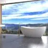 rbb3007 terrazzo badewanne oval steinwanne freistehende spa 180cm badezimmer 3
