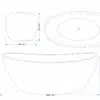 rbb3007 terrazzo badewanne oval steinwanne freistehende spa 180cm badezimmer 5
