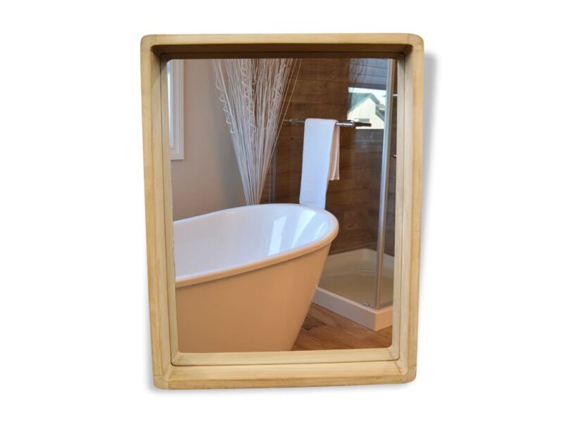 spiegel turin 59 teakholz wandspiegel 50cm holzrahmen badezimmer rbk2351 – bild 2
