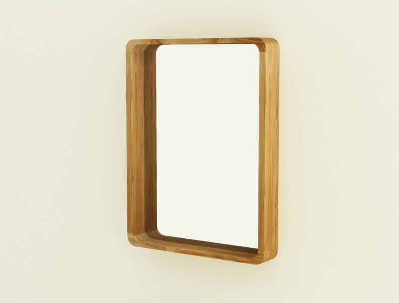 spiegel turin 59 teakholz wandspiegel 50cm holzrahmen badezimmer rbk2351 – bild 6