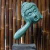 Buddha Kopf Lavastein Asian antik Skulptur K036