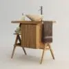 rbk2391 badmöbel massivholz teakholz 80cm waschtisch turin 22 1