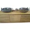 rbk2330 massiv badmoebel design teakholz natur 150cm unterschrank waschtisch doppel haengewaschtisch turin 01 2 hängewaschtisch bia teakholz badmöbel unterschrank