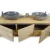 rbk2330 massiv badmoebel design teakholz natur 150cm unterschrank waschtisch doppel haengewaschtisch turin 01 5 hängewaschtisch bia teakholz badmöbel unterschrank