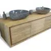 rbk2330 massiv badmoebel design teakholz natur 150cm unterschrank waschtisch doppel haengewaschtisch turin 01 6 hängewaschtisch bia teakholz badmöbel unterschrank
