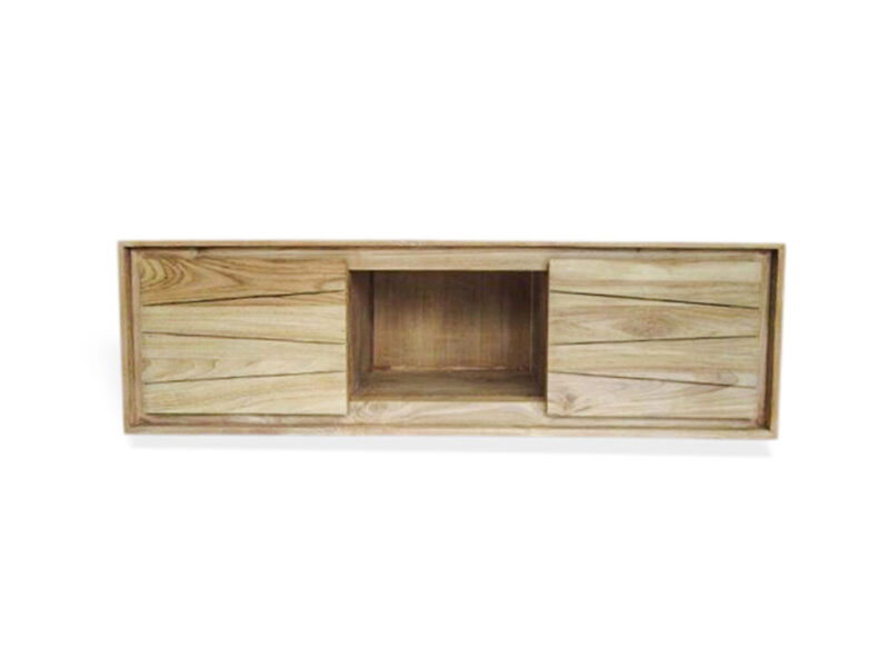 hängewaschtisch aus massivem teakholz 150cm waschbeckenunterschrank turin 96 rbk2395 – bild 2