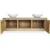 rbk2396 badmoebel teakholz natur 150cm haengewaschtisch 5